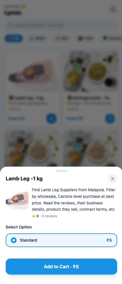 Lynxo mobile app screen 3